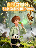 直播吹树叶，引来国家级保护动物